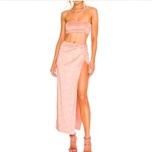 Superdown Karolyna Maxi Set in Peach